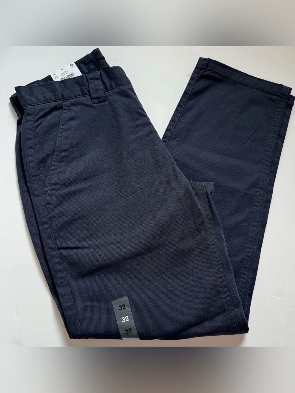 COTTON ON GARMENTS Beckley Cotton Twill Canvas Chino Pants Navy Sz 32 x 30 NWT